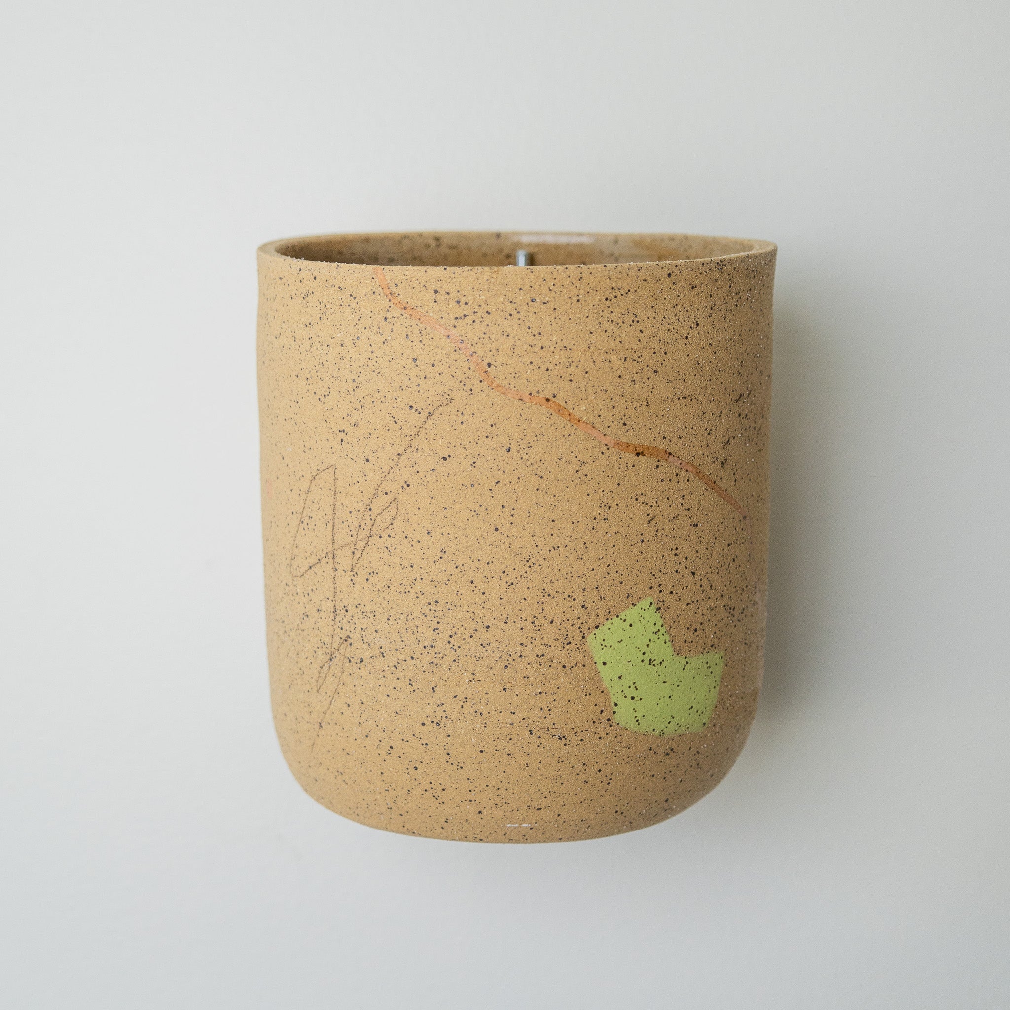 Wall Hanging Ceramic Piece - Speckled Clay 2